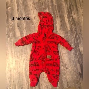 One piece winter outfit baby boy!